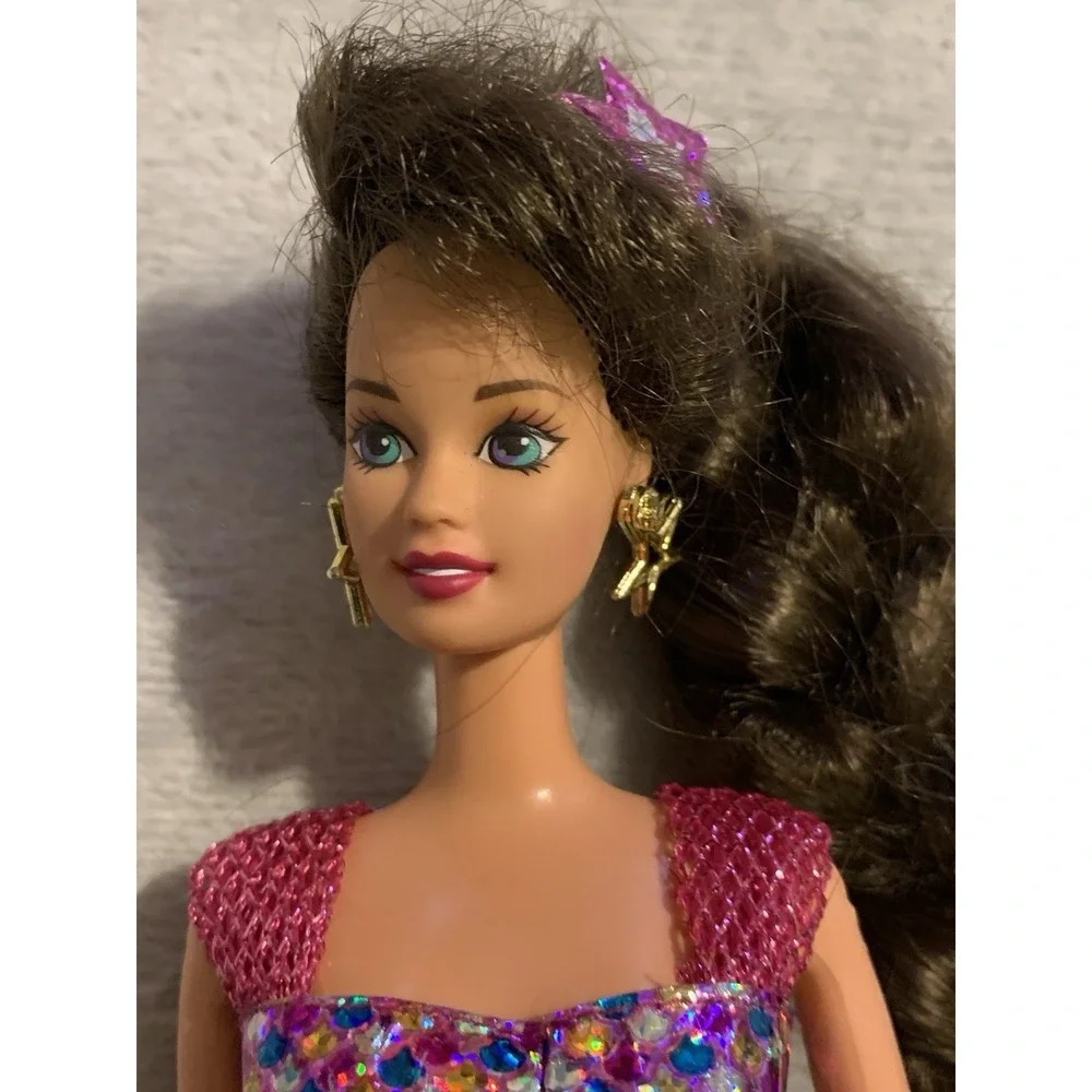 Vintage Jewel Hair Mermaid Teresa Barbie Doll Mattel 1995 With Earrings Outfit